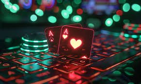 Layar permainan Bandar Poker indo777 menampilkan meja, kartu, dan pilihan taruhan